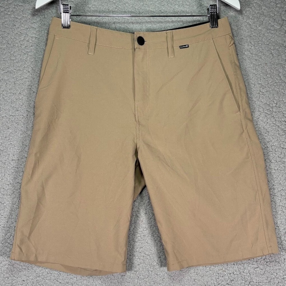 Hurley CHINO SHORT 20" Khaki DF Dry Fit Tech Walk Hybrid Surf Shorts Men's 28